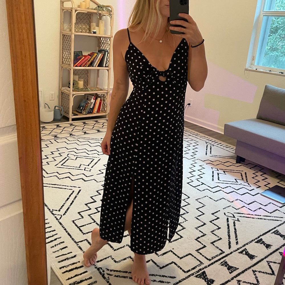 Polka Dot Midi Dress